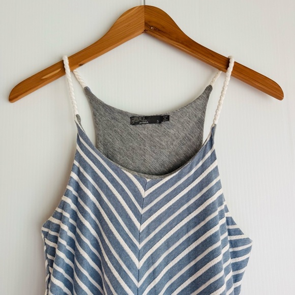 Prana Seacoast Blue and White Striped Mini Dress size small - Picture 3 of 10
